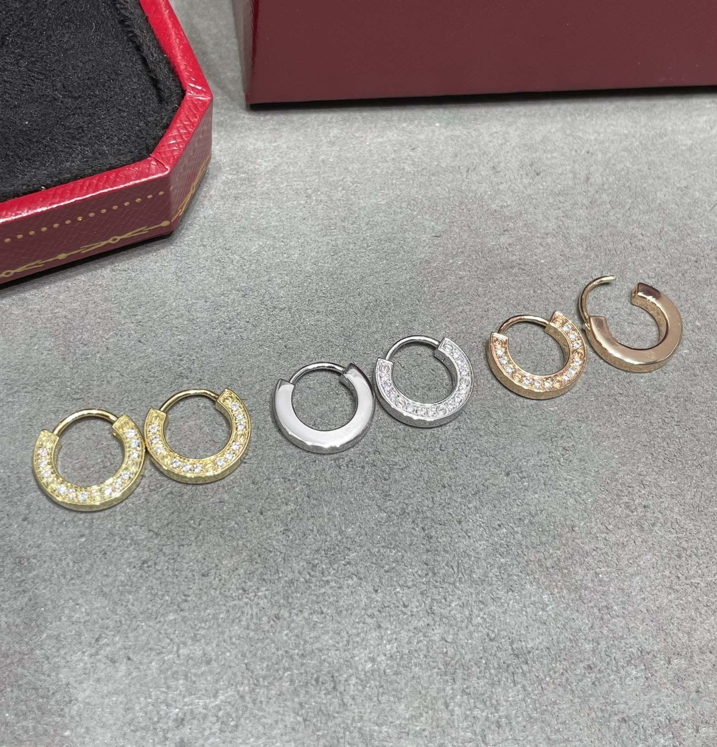 [Radiant Gem]¯LOVE DIAMOND EARRINGS