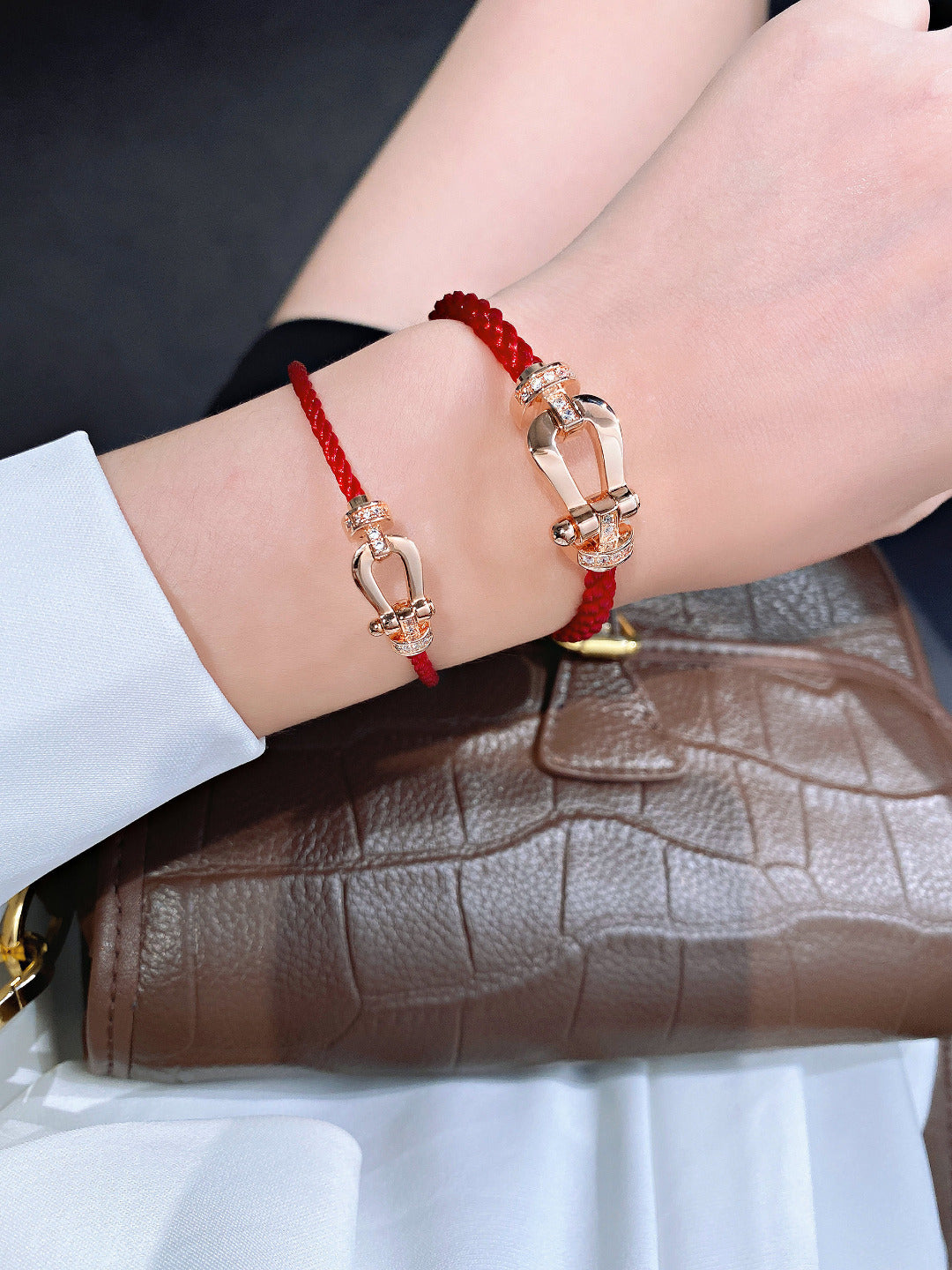 [Radiant Gem]¯FORCE 10 HALF DIAMOND PINK GOLD RED CORDERI LARGE AND MEDIUM MODEL