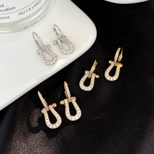 [Radiant Gem]¯FORCE 10 FULL DIAMOND DROP EARRINGS MEDIUM MODEL