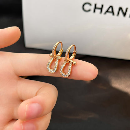 [Radiant Gem]¯FORCE 10 FULL DIAMOND DROP EARRINGS MEDIUM MODEL