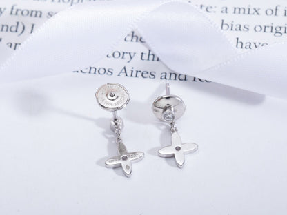 [Radiant Gem]¯VIDYLLE SILVER DIAMOND MINI DROP EARRINGS