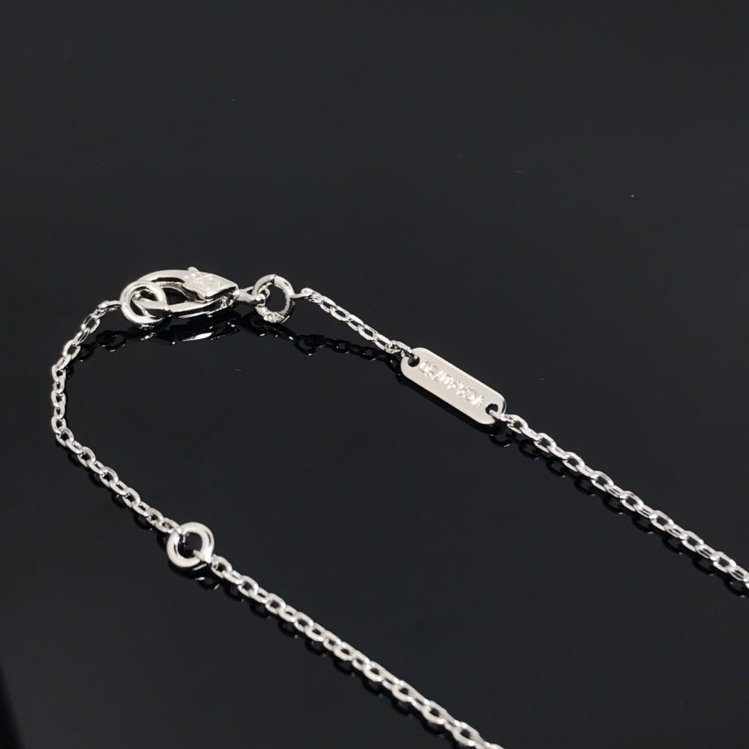 [Radiant Gem]¯CLOVER PIETERSITE SILVER LONG NECKLACE