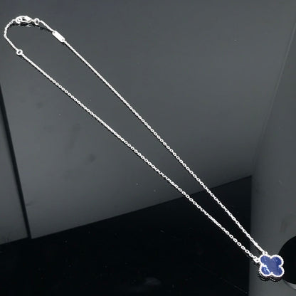 [Radiant Gem]¯CLOVER PIETERSITE SILVER LONG NECKLACE