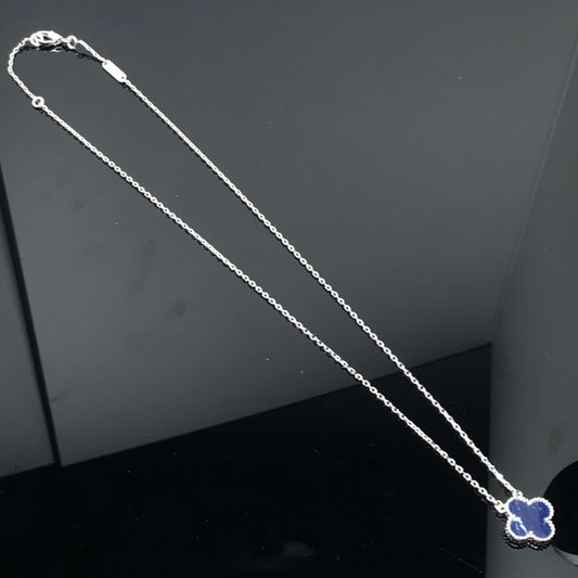 [Radiant Gem]¯CLOVER PIETERSITE SILVER LONG NECKLACE