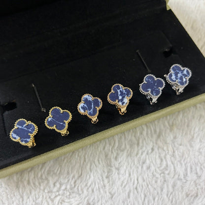 [Radiant Gem]¯CLOVER PIETERSITE MEDIUM STUD EARRINGS