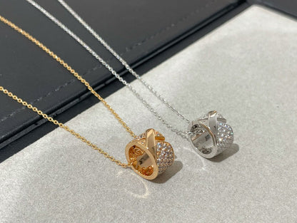 [Radiant Gem]¯LIENS EVIDENCE DIAMOND PAVED NECKLACE