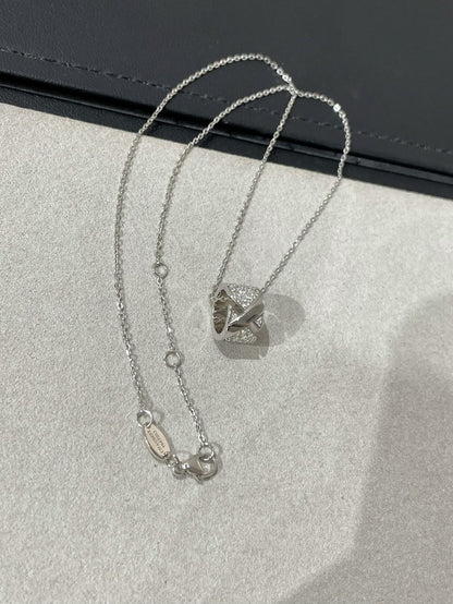 [Radiant Gem]¯LIENS EVIDENCE DIAMOND PAVED NECKLACE