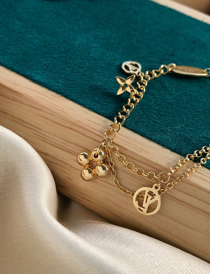 [Radiant Gem]¯BLOOMING PINK GOLD MOP BRACELET