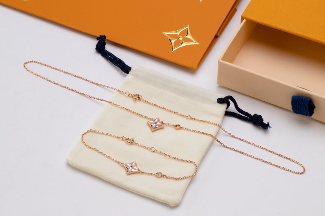 [Radiant Gem]¯STAR PINK MOP 1 DIAMOND PINK GOLD NECKLACE