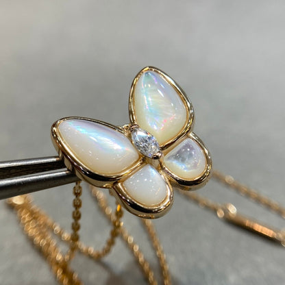 [Radiant Gem]¯BUTTERFLY MOP DIAMOND NECKLACE