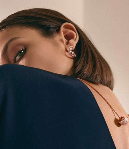 [Radiant Gem]¯BEE LOVE DIAMOND HOOP EARRINGS