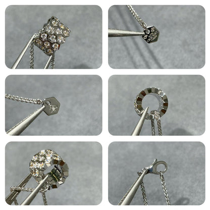 [Radiant Gem]¯BEE LOVE DIAMOND PAVED 3 ROW NECKLACE