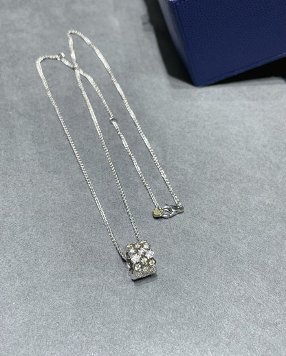 [Radiant Gem]¯BEE LOVE DIAMOND PAVED 3 ROW NECKLACE