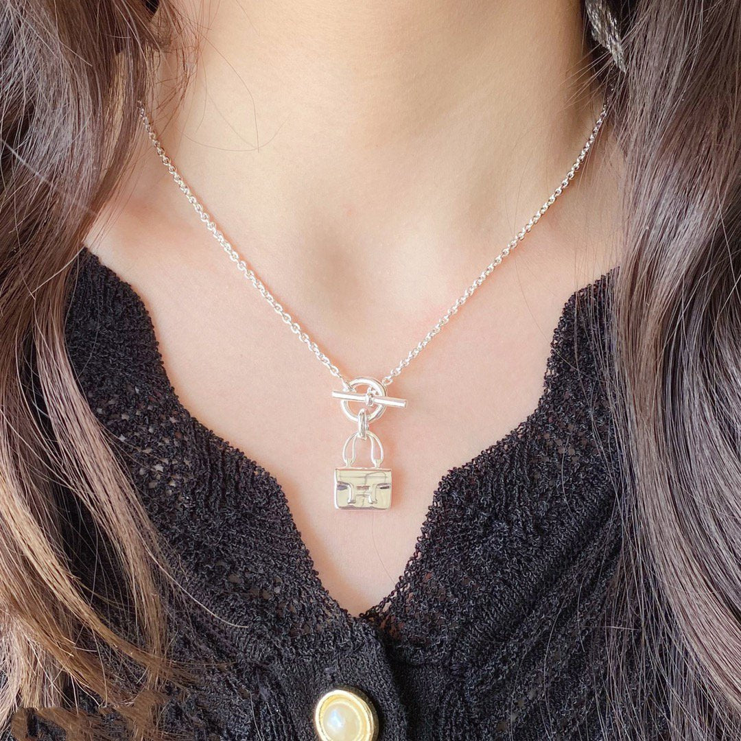 [Radiant Gem]¯CONSTANCE PEDANT SILVER NECKLACE