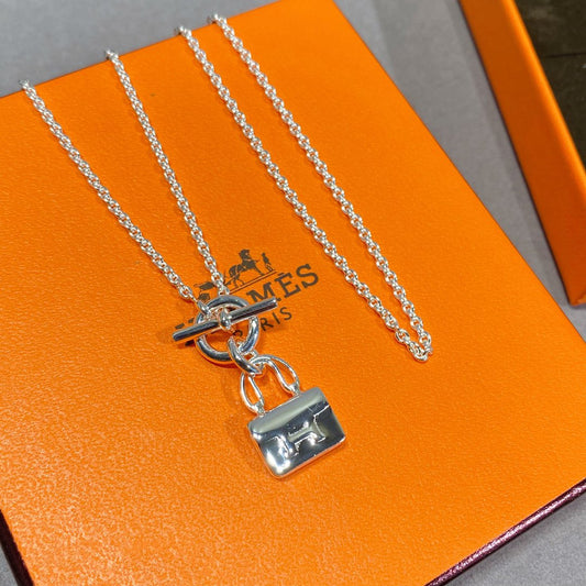 [Radiant Gem]¯CONSTANCE PEDANT SILVER NECKLACE