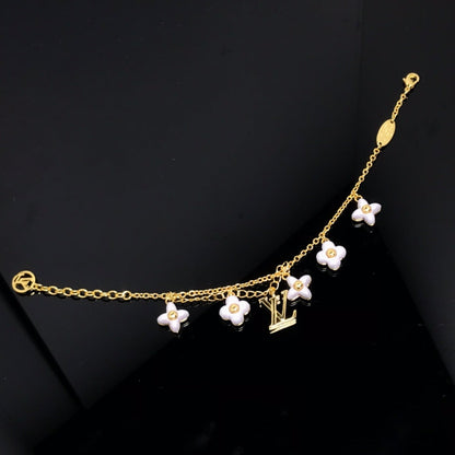 [Radiant Gem]¯LOGO 6 MOTIF STAR AND SUN GOLD BRACELET