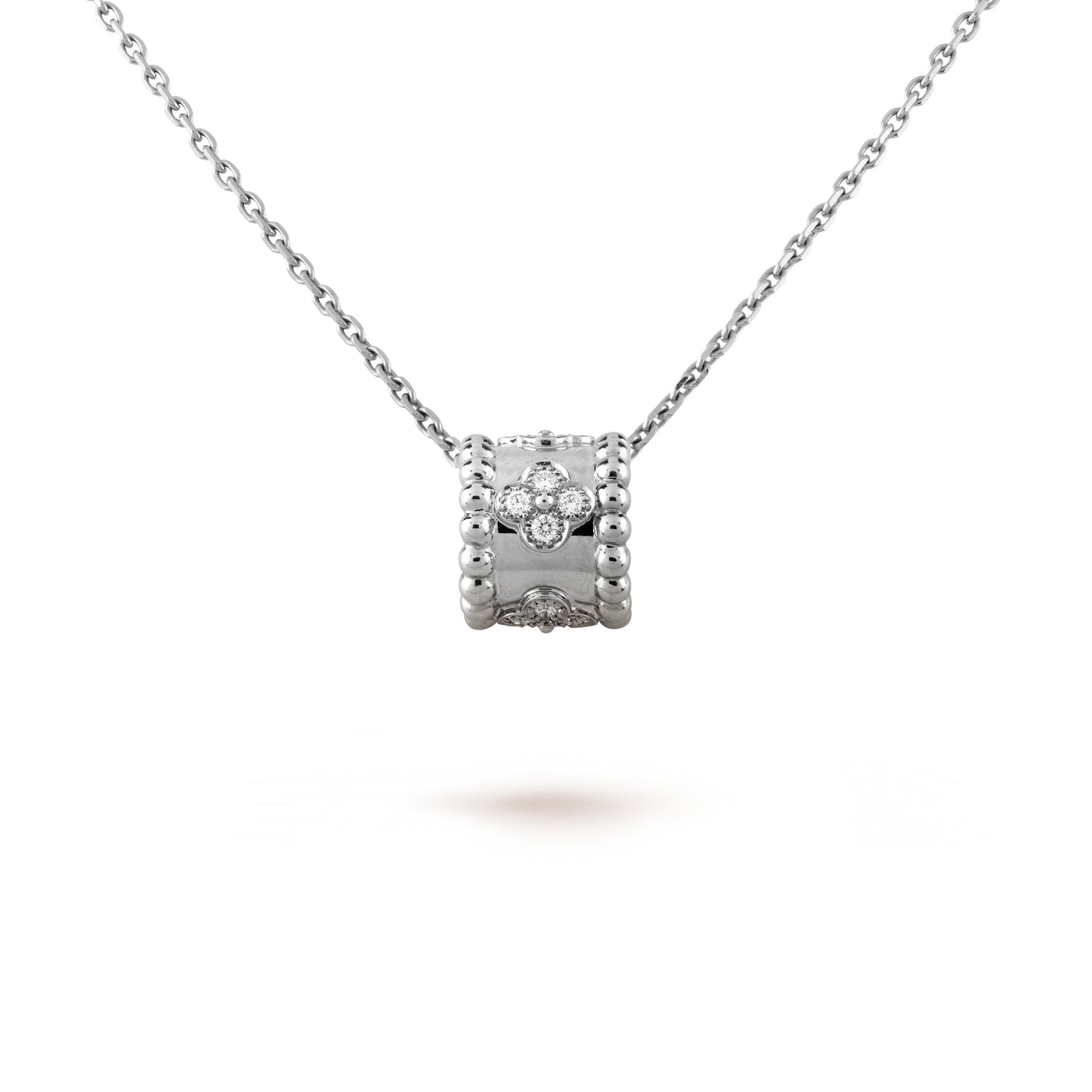[Radiant Gem]¯PERLEE PEDANT SIVLER DIAMOND NECKLACE