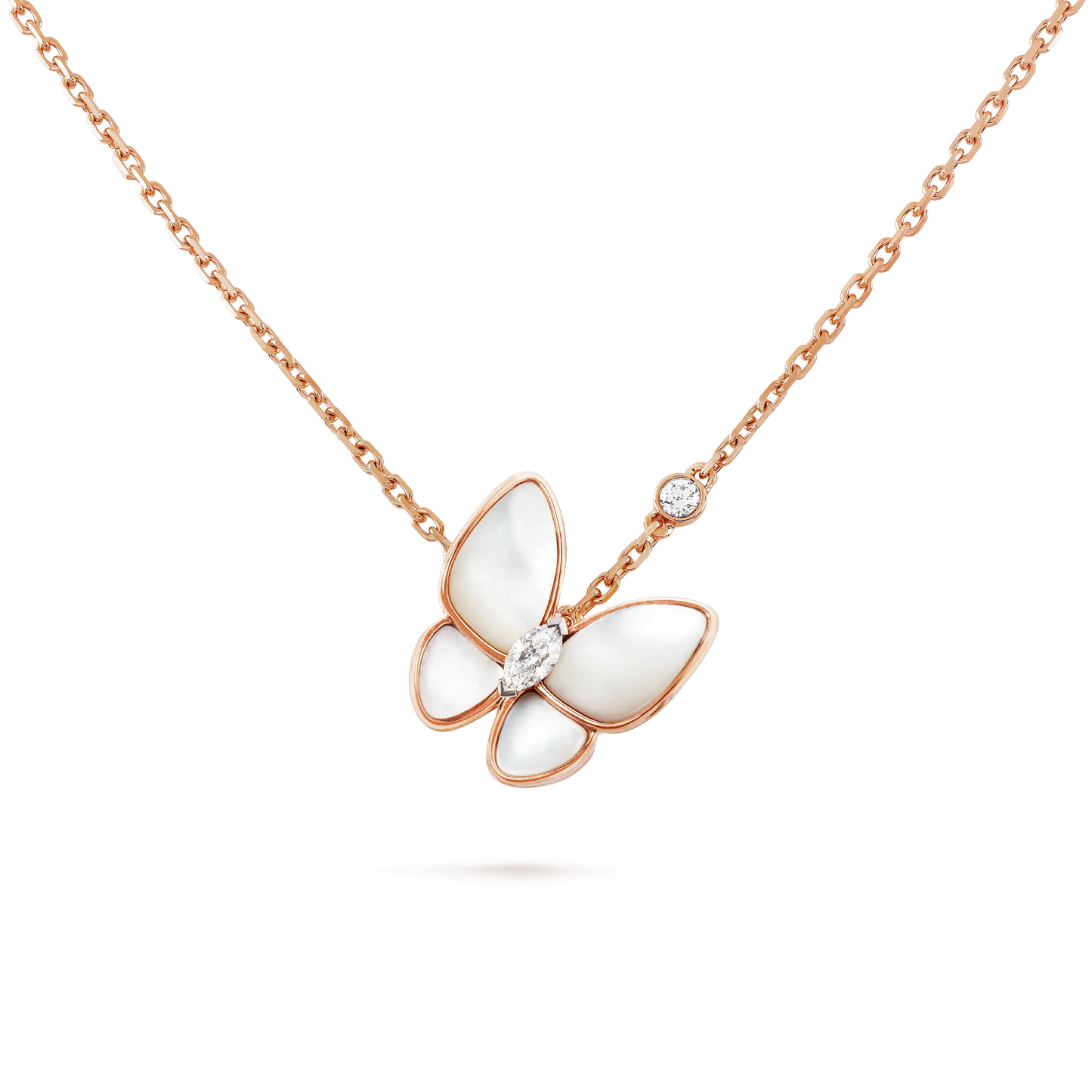 [Radiant Gem]¯BUTTERFLY MOP DIAMOND NECKLACE