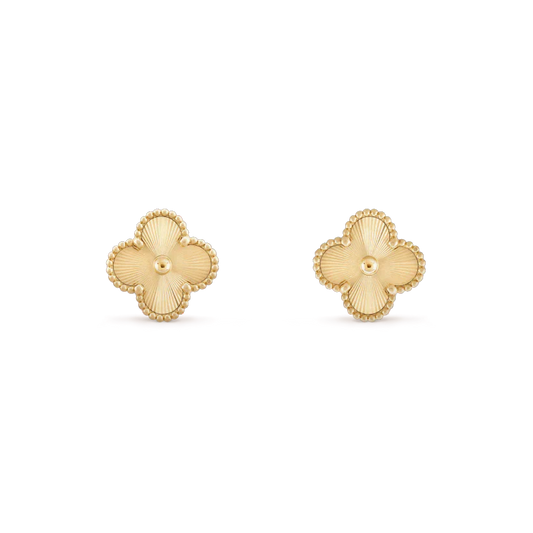 [Radiant Gem]¯CLOVER MINI 9.5MM LASER EARRINGS