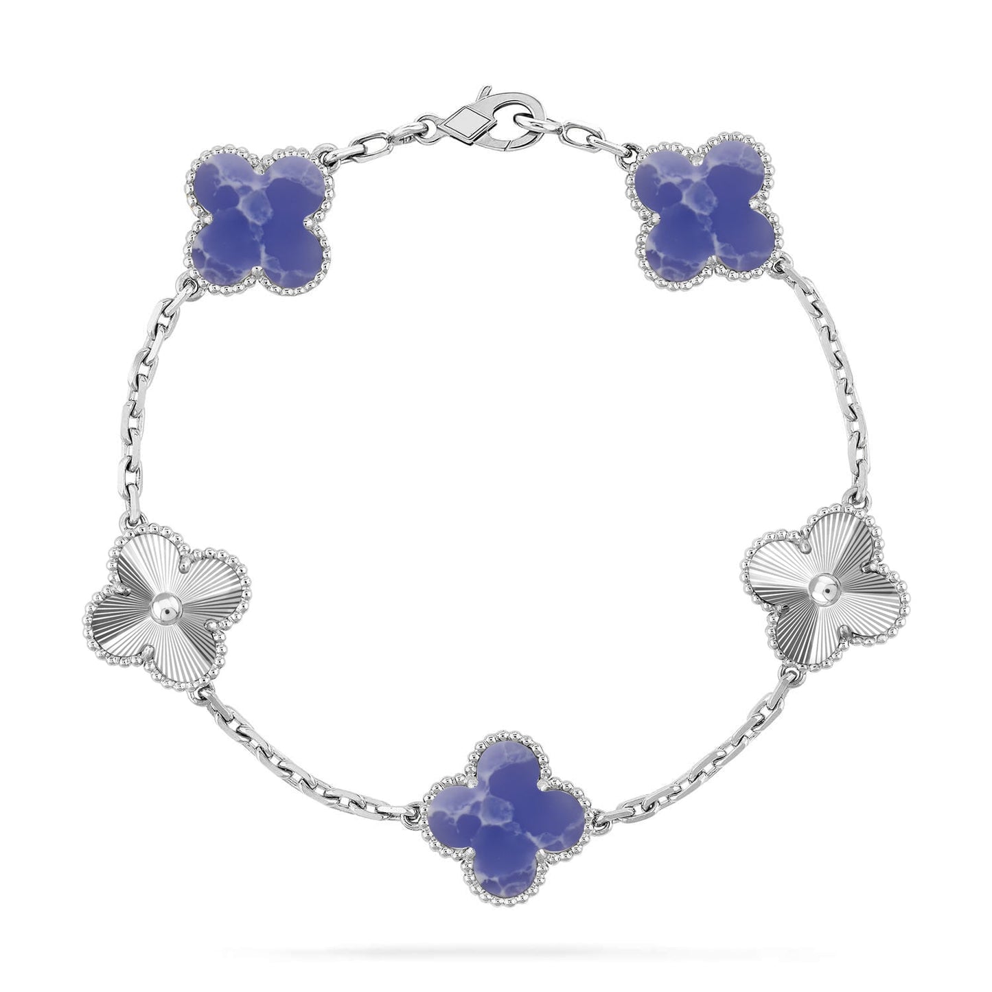 [Radiant Gem]New CLOVER 5 MOTIF BLUE VEINS BRACELET COLLECTION