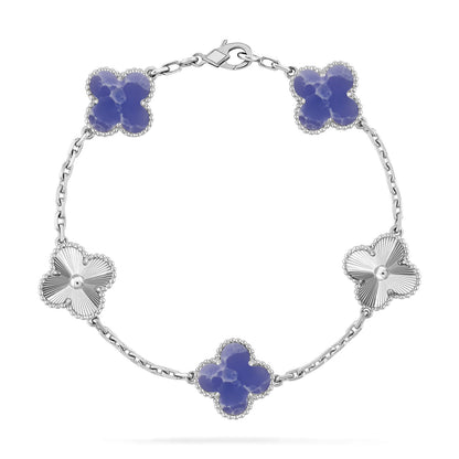 [Radiant Gem]New CLOVER 5 MOTIF BLUE VEINS BRACELET COLLECTION