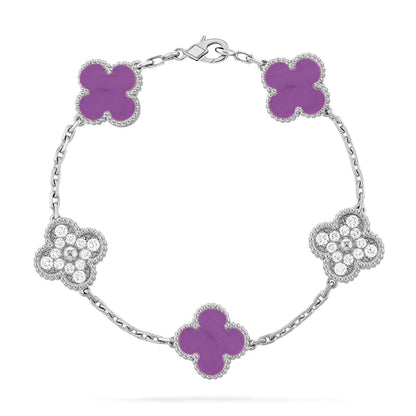 [Radiant Gem]New  CLOVER 5 MOTIF VIOLET BRACELET COLLECTION