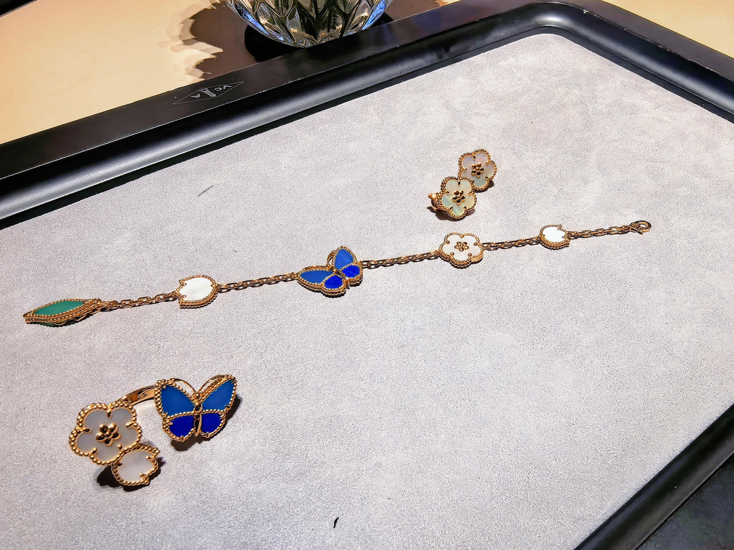 [Radiant Gem] 2026 NEW MODEL SPRING LUCKY 3 MOTIF GOLD RING