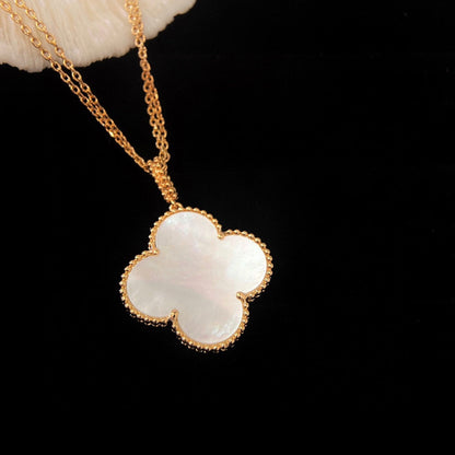 [Radiant Gem]¯CLOVER 25MM MOP LARGE PENDANT NECKLACE