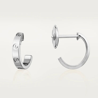 [Radiant Gem]¯LOVE EARRINGS 2.65MM SILVER