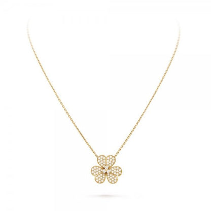 [Radiant Gem]¯FLOWER DIAMOND NECKLACE
