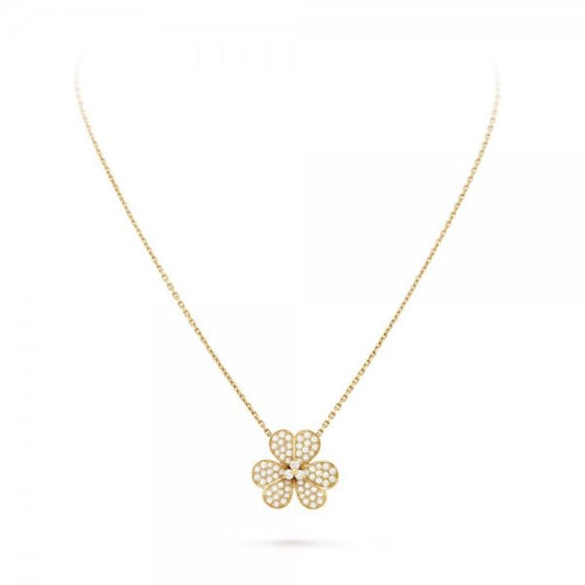 [Radiant Gem]¯FLOWER DIAMOND NECKLACE