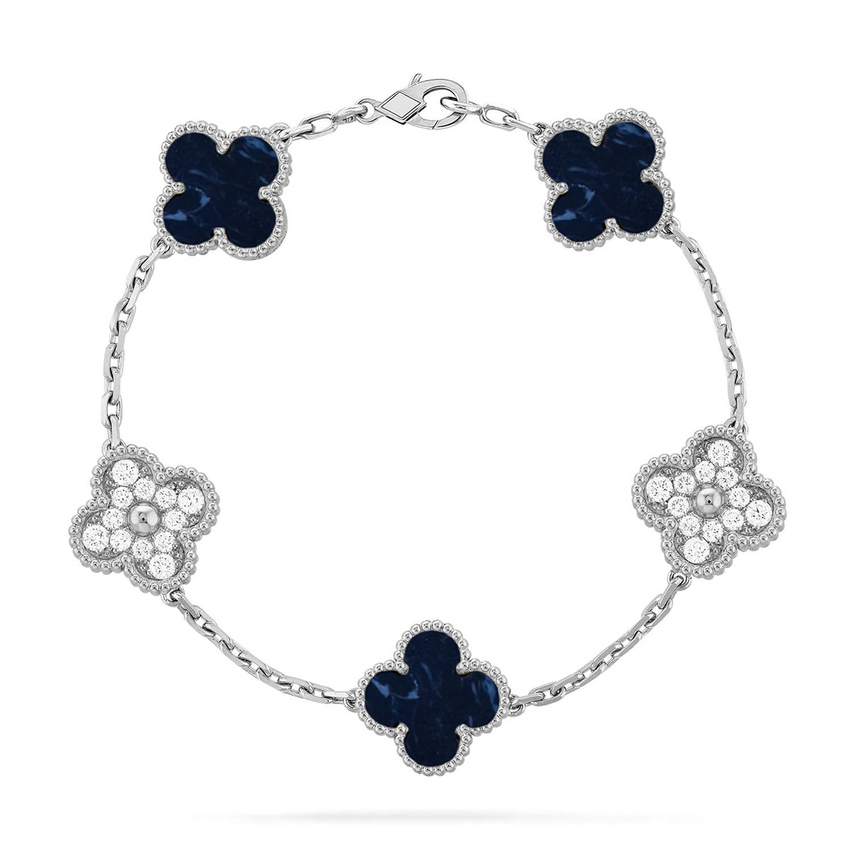 [Radiant Gem]New CLOVER 5 MOTIF PIETERSITE BRACELET COLLECTION