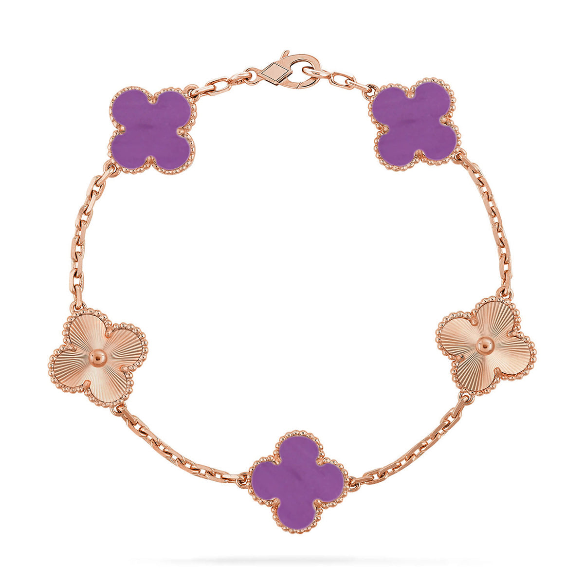[Radiant Gem]New  CLOVER 5 MOTIF VIOLET BRACELET COLLECTION