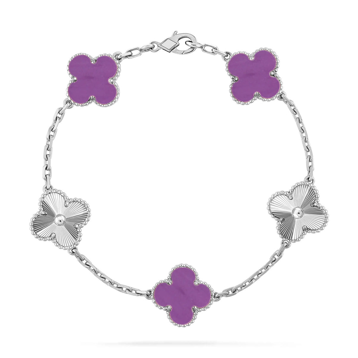 [Radiant Gem]New  CLOVER 5 MOTIF VIOLET BRACELET COLLECTION