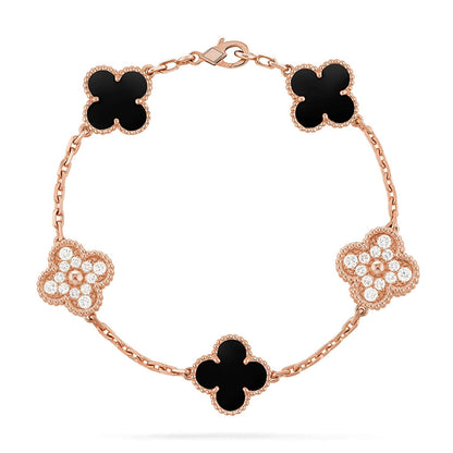 [Radiant Gem]New CLOVER 5 MOTIF ONYXS BRACELET COLLECTION