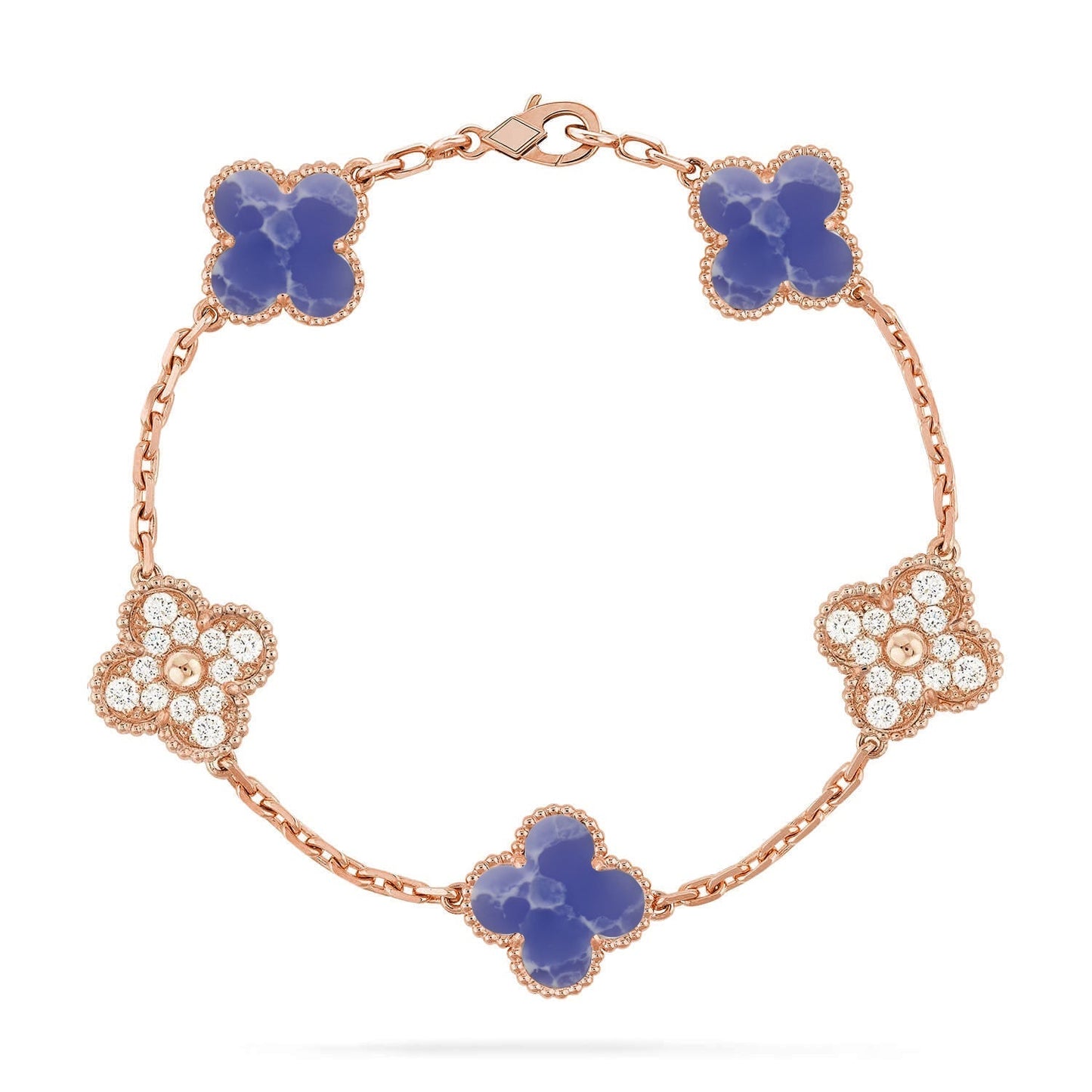 [Radiant Gem]New CLOVER 5 MOTIF BLUE VEINS BRACELET COLLECTION