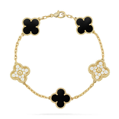 [Radiant Gem]New CLOVER 5 MOTIF ONYXS BRACELET COLLECTION