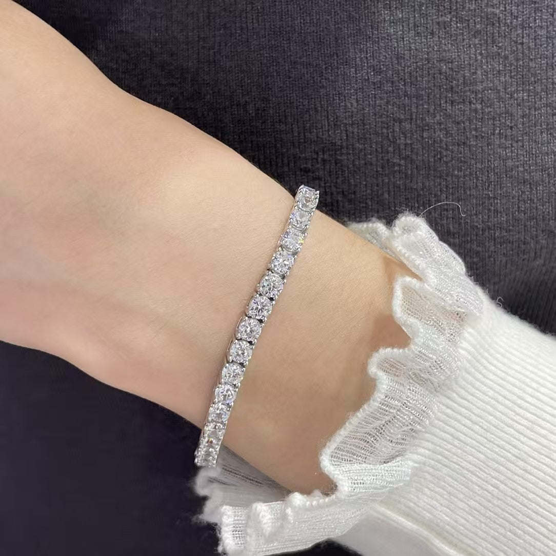 [[Radiant Gem]¯]TENNIS BRACELET WITH FULL DIAMOND SETTING