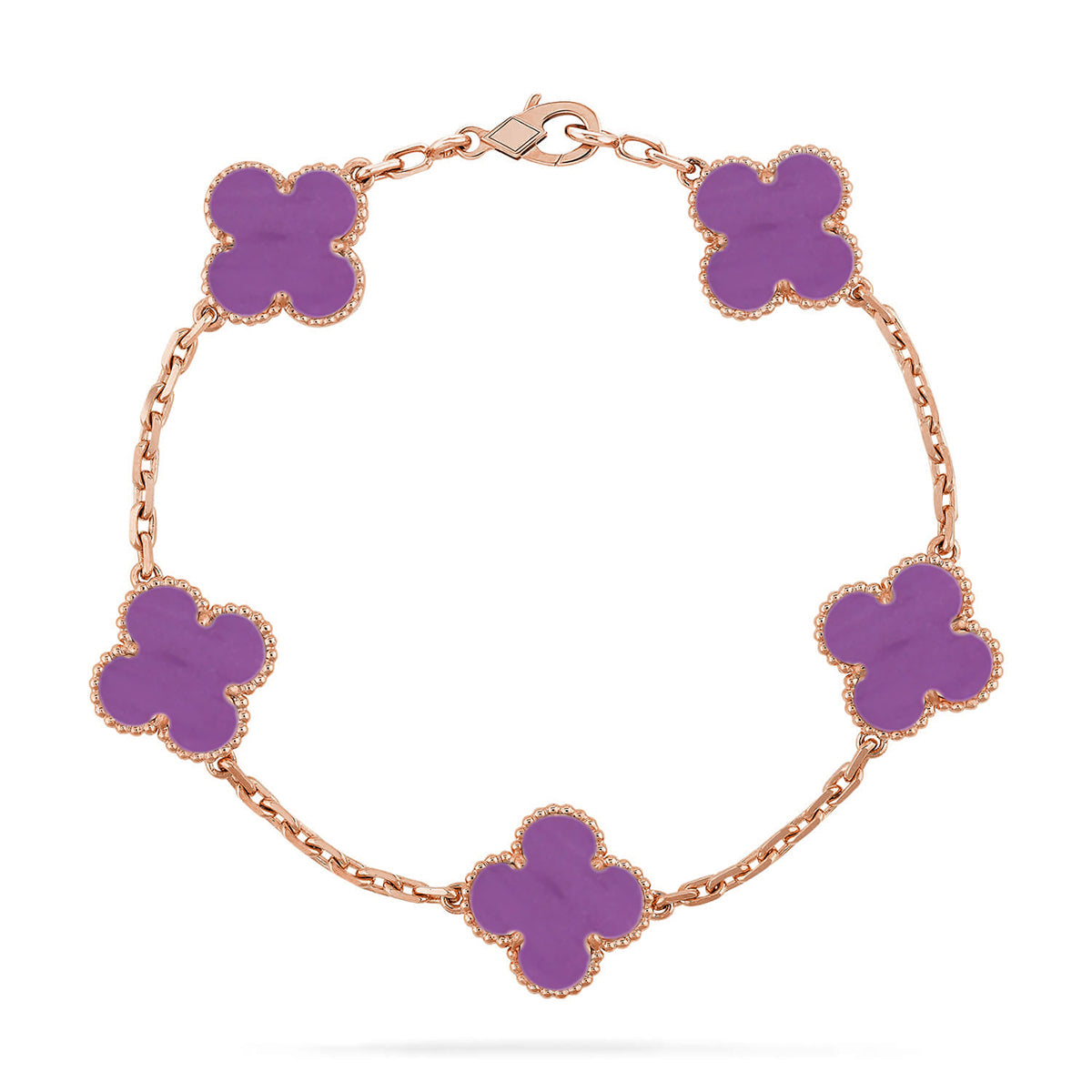 [Radiant Gem]New  CLOVER 5 MOTIF VIOLET BRACELET COLLECTION