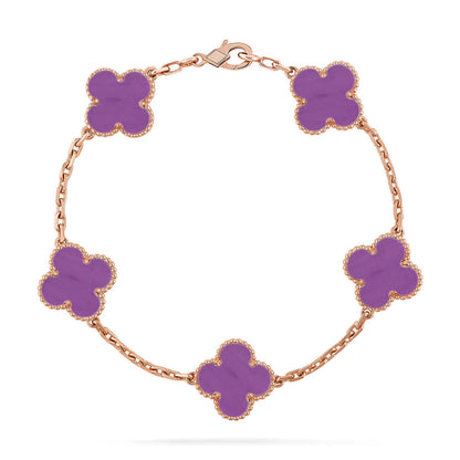[Radiant Gem]New  CLOVER 5 MOTIF VIOLET BRACELET COLLECTION