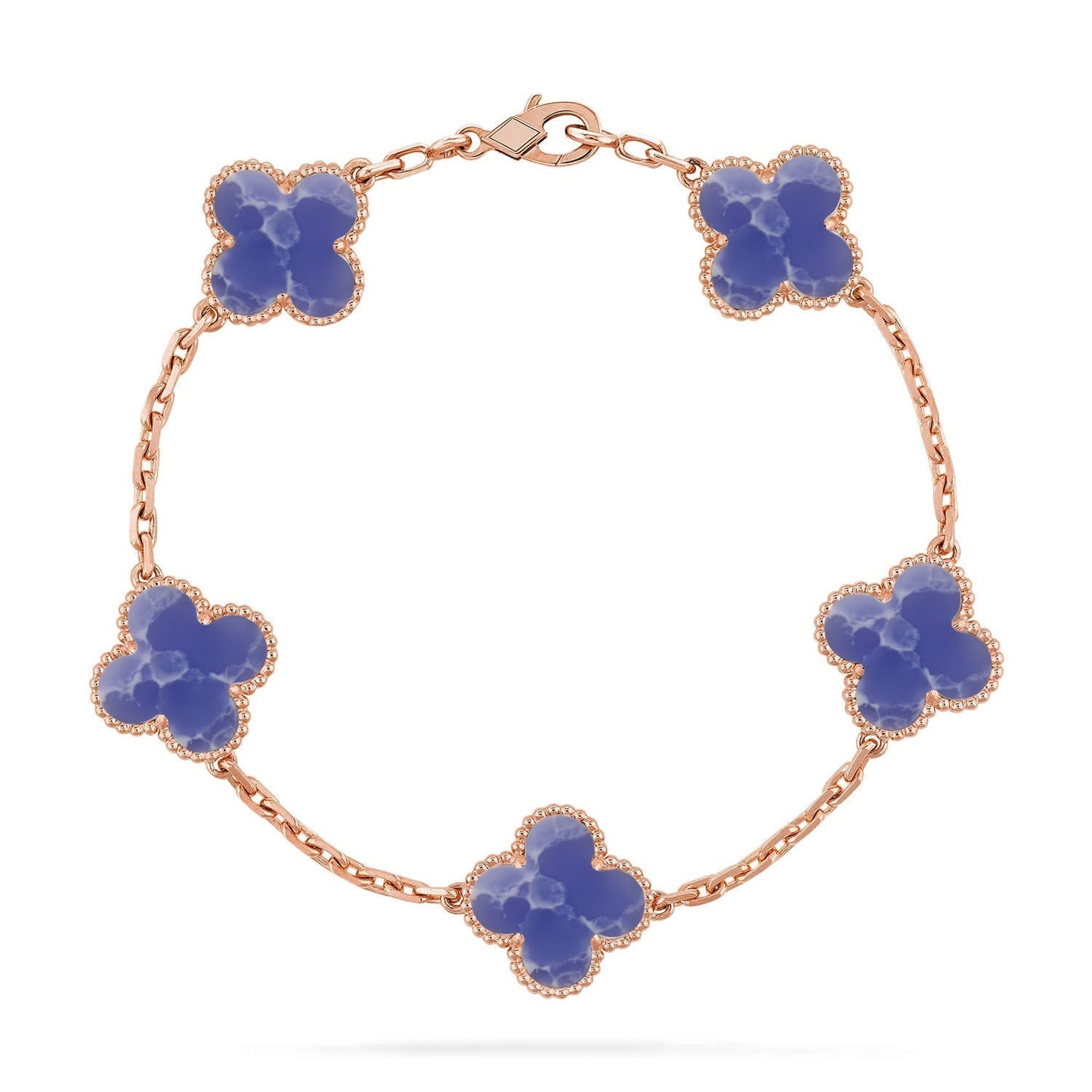 [Radiant Gem]New CLOVER 5 MOTIF BLUE VEINS BRACELET COLLECTION