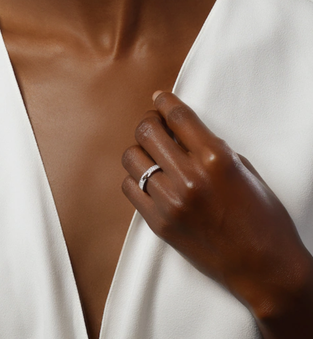 [Radiant Gem]¯ALLIANCE LIENS VIDENCE PAVED DIAMOND 4MM RING
