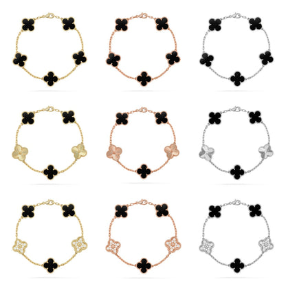 [Radiant Gem]New CLOVER 5 MOTIF ONYXS BRACELET COLLECTION