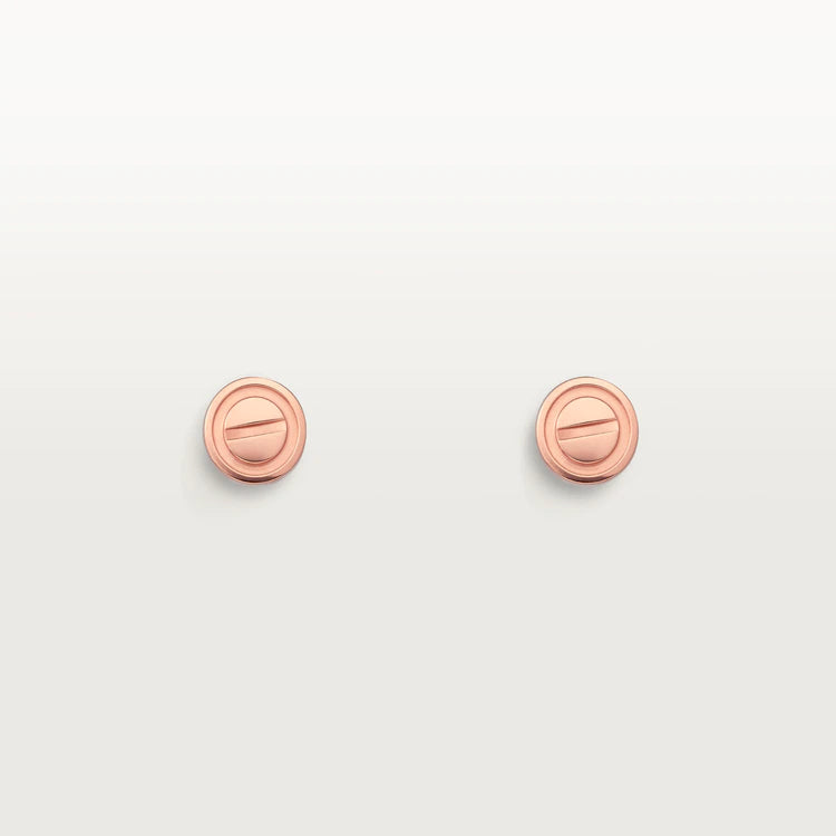 [Radiant Gem]¯LOVE EARRINGS PINK GOLD 10MM