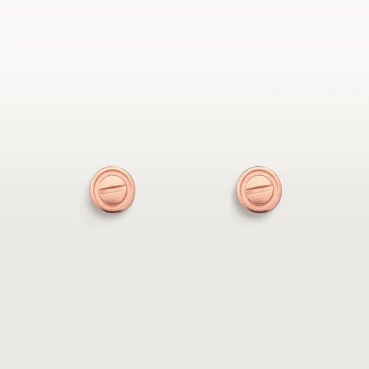[Radiant Gem]¯LOVE EARRINGS PINK GOLD 10MM