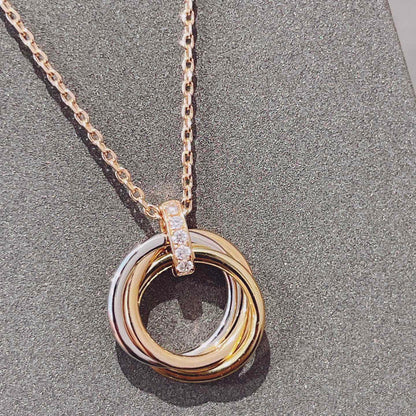 [Radiant Gem]¯TRINITY NECKLACE GOLD  DIAMONDS