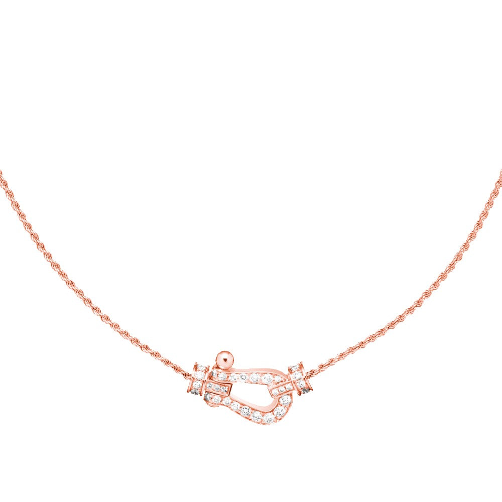 [Radiant Gem]¯FORCE 10 PINK GOLD DIAMOND NECKLACE