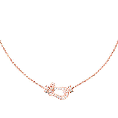 [Radiant Gem]¯FORCE 10 PINK GOLD DIAMOND NECKLACE