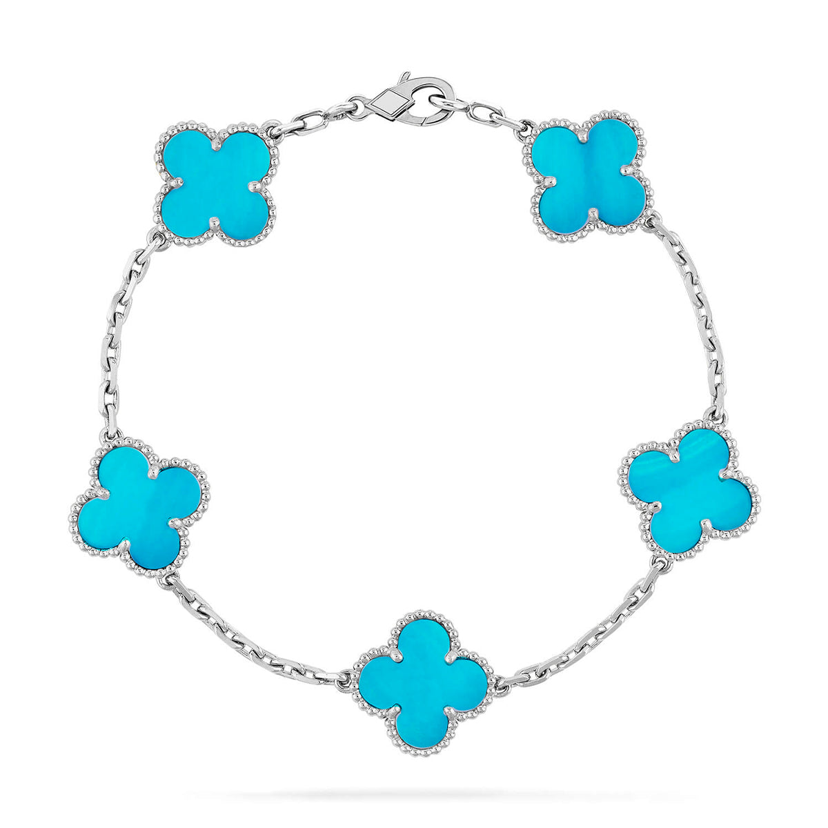 [Radiant Gem]New  CLOVER 5 MOTIF TURQUOISE BRACELET COLLECTION