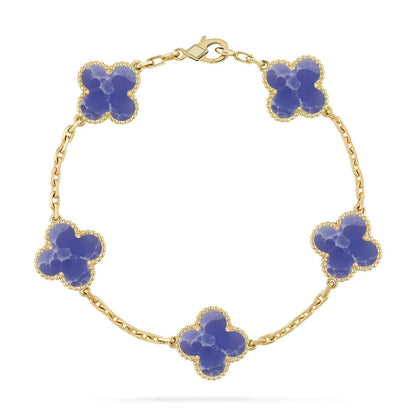 [Radiant Gem]New CLOVER 5 MOTIF BLUE VEINS BRACELET COLLECTION